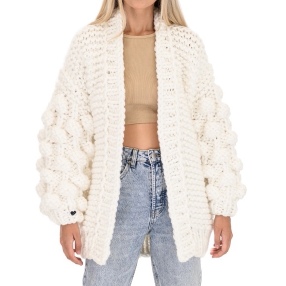 Mums handmade bubble sleeve sweater